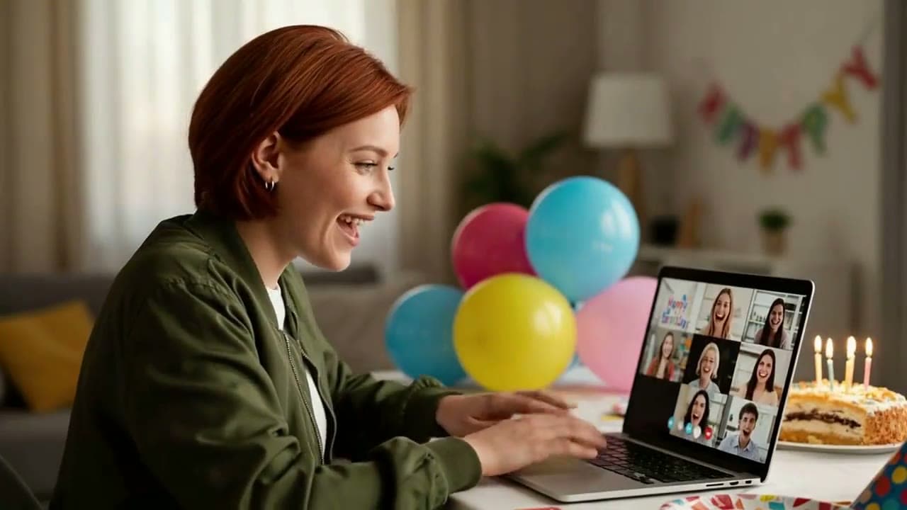 A birthday surprise video: the astronaut gift